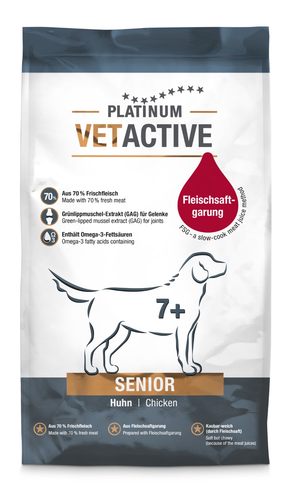 Корм для пожилых собак: Platinum VetActive Senior